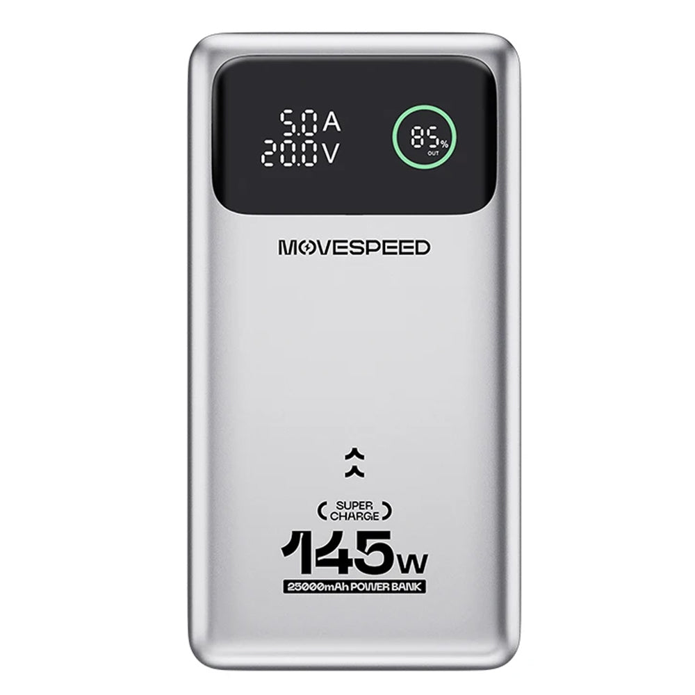 Power bank MOVESPEED M25 Pro - 25000mAh, Carregamento Ultra-Rápido, Ecrã digital