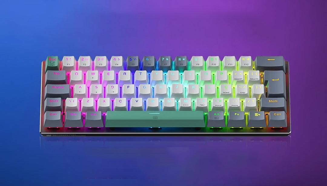 Teclado Mecânico MACHENIKE K500-B61 - com Luz RGB e Switches Hot-Swap