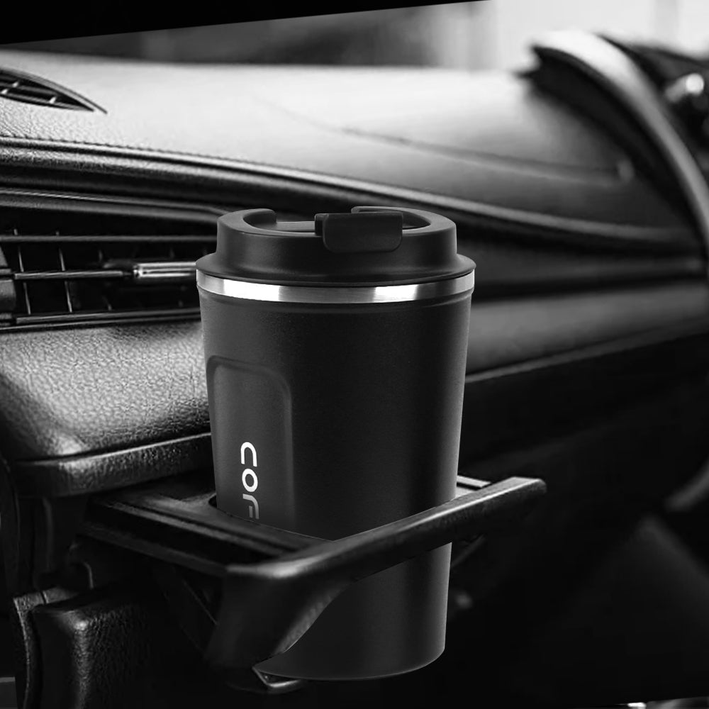 Copo Térmico de Café – Aço Inoxidável, Tampa Anti-Fugas