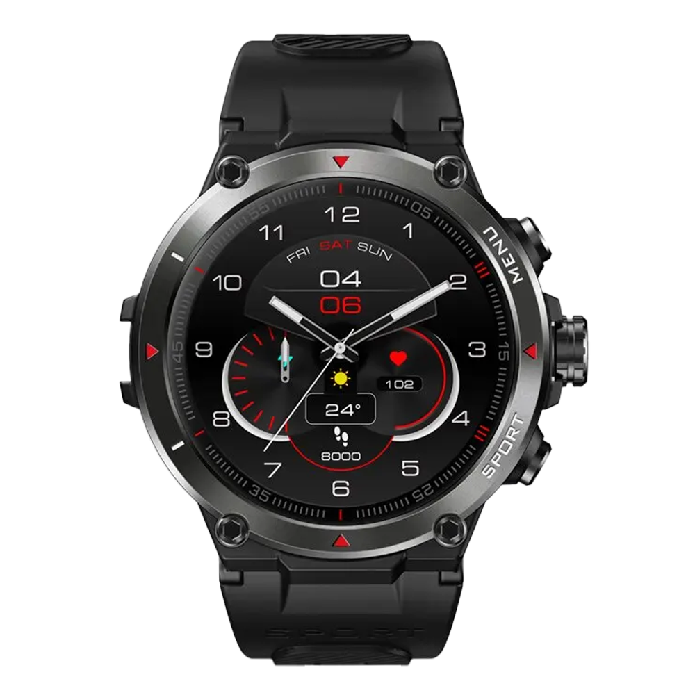 Smartwatch ZEBLAZE Stratos 2 – AMOLED, GPS, Monitorização de Saúde, 15 Modos Desportivos, Ecrã nítido